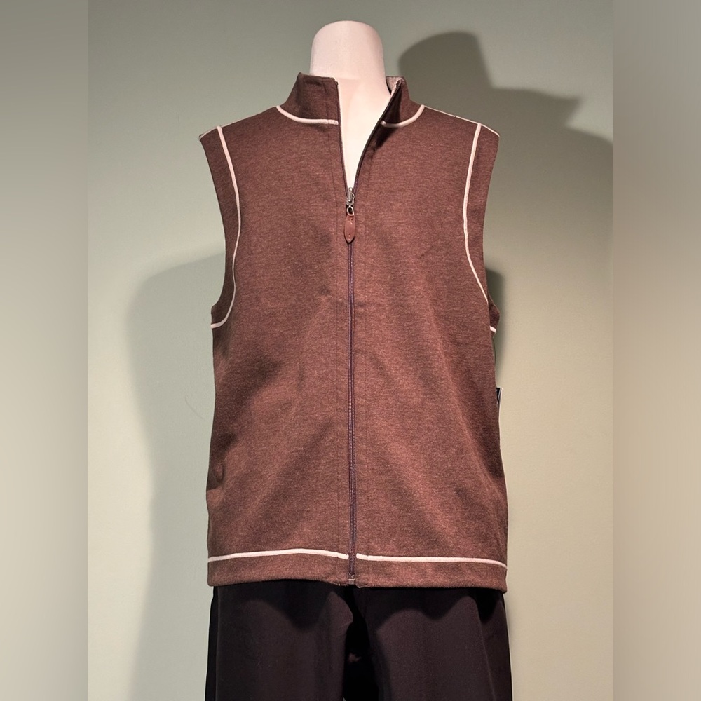 Wilkens Bros. Heritage Collection Mens brown gold vest size S. NWT